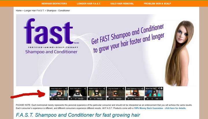 using testimonial videos haircare industry