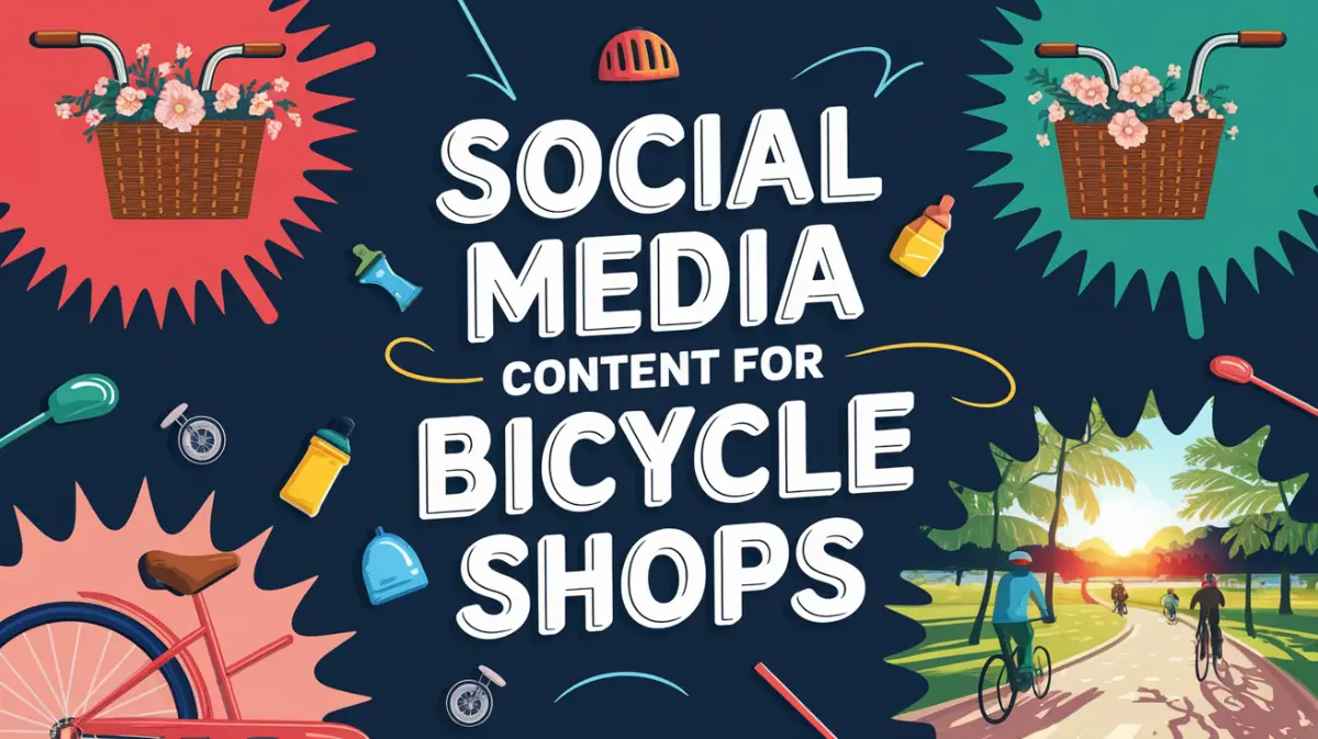 Social media content for bicycle shops